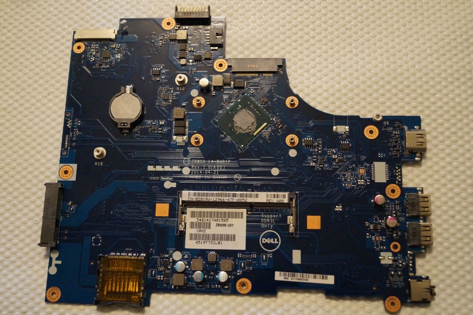 CN-0Y3PXH Y3PXH 0Y3PXH laptop motherboard Dell Inspiron 15-3531